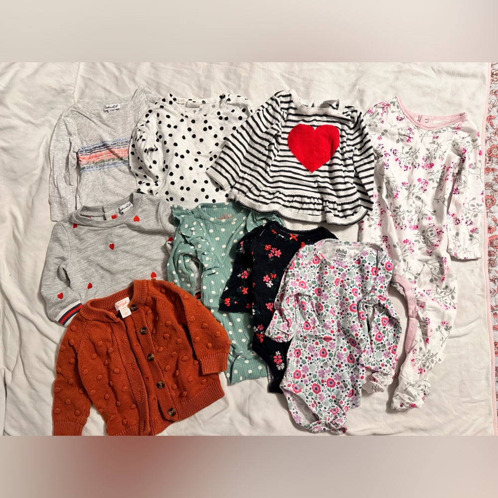 Baby Girl Fall and Winter Bundle Size 3-6 months